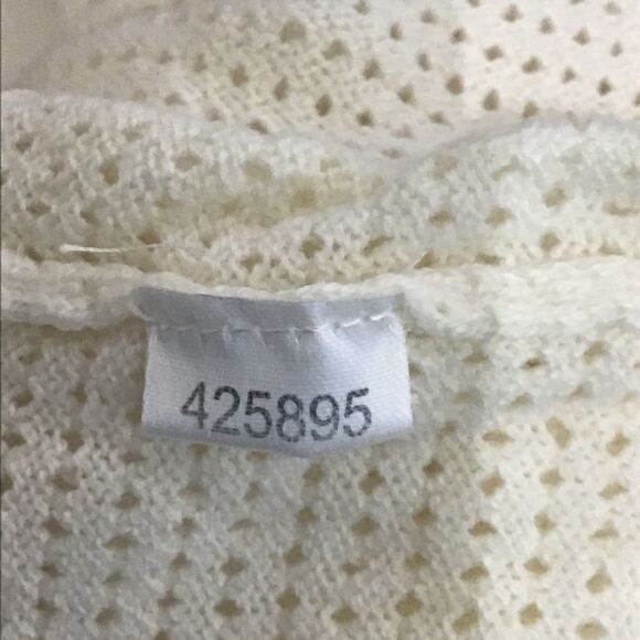 Ann Taylor Factory Cream Layered Knit Top Petite - Picture 6 of 8